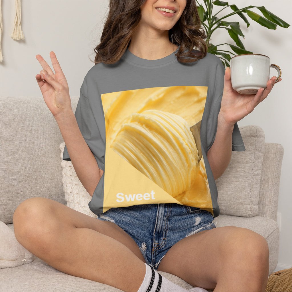 Sweet Butter Photo Tee — Retro Food Graphic T-Shirt