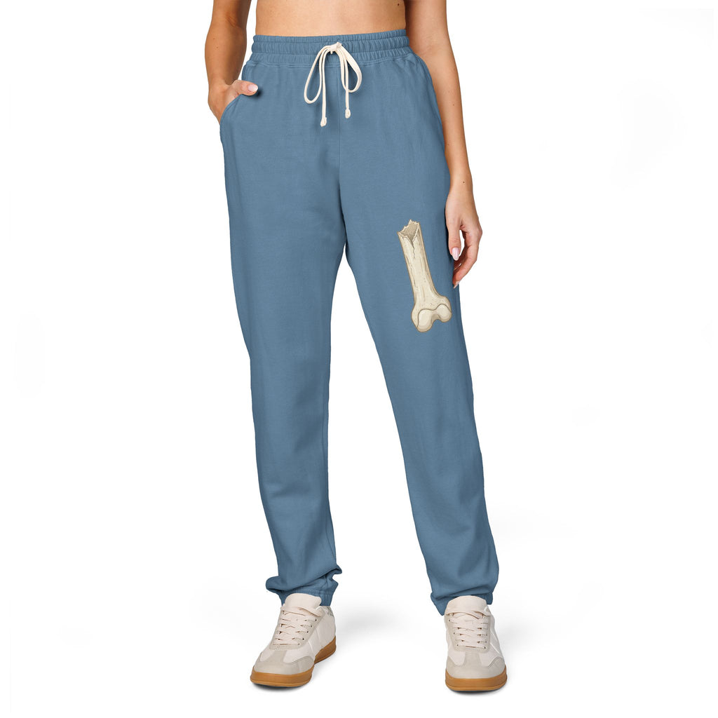 Fleece Sweatpants with Bone Patch — Casual Lounge Joggers