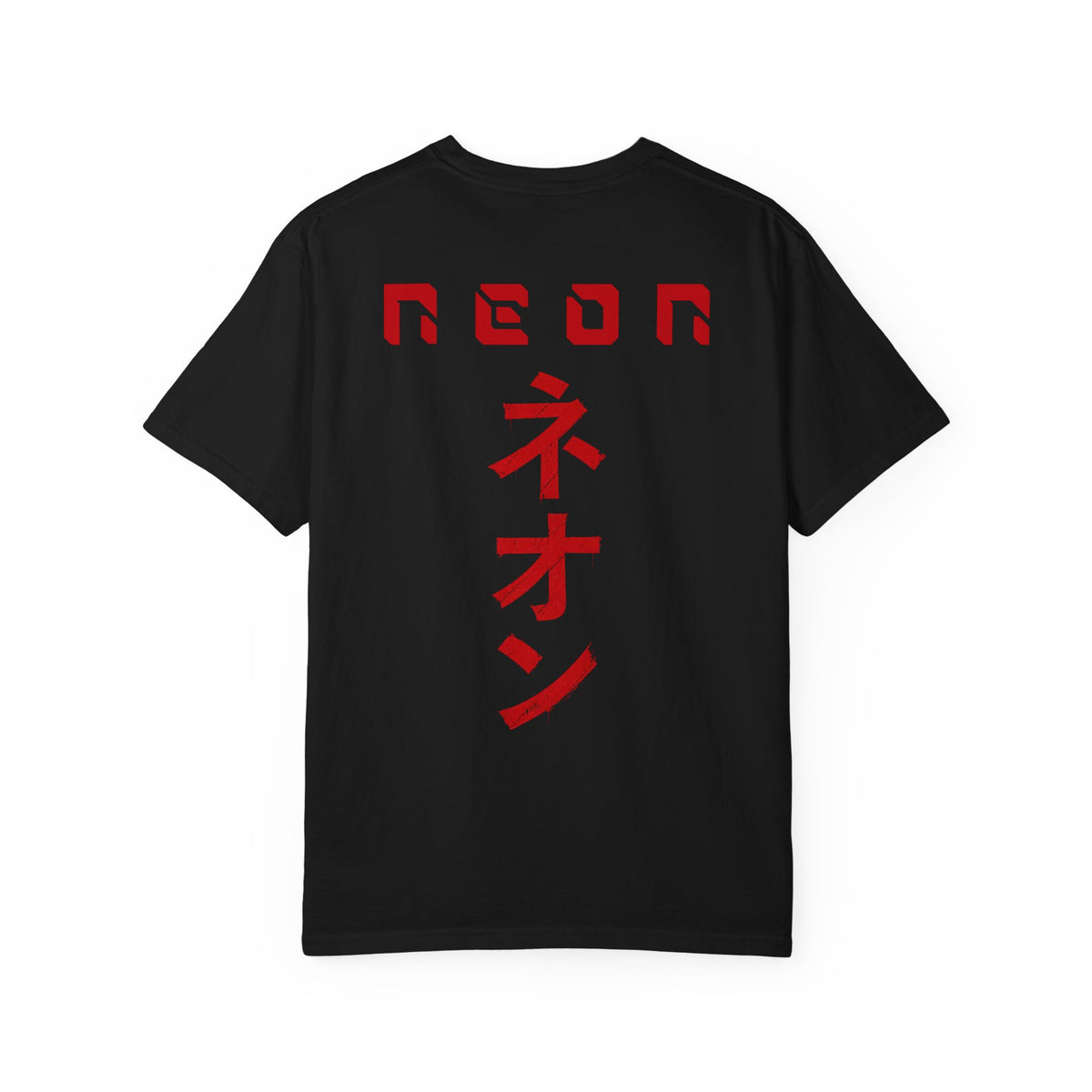 Neon T-Shirt — Retro Cyberpunk Graphic Tee with Japanese 'ネオン' Text