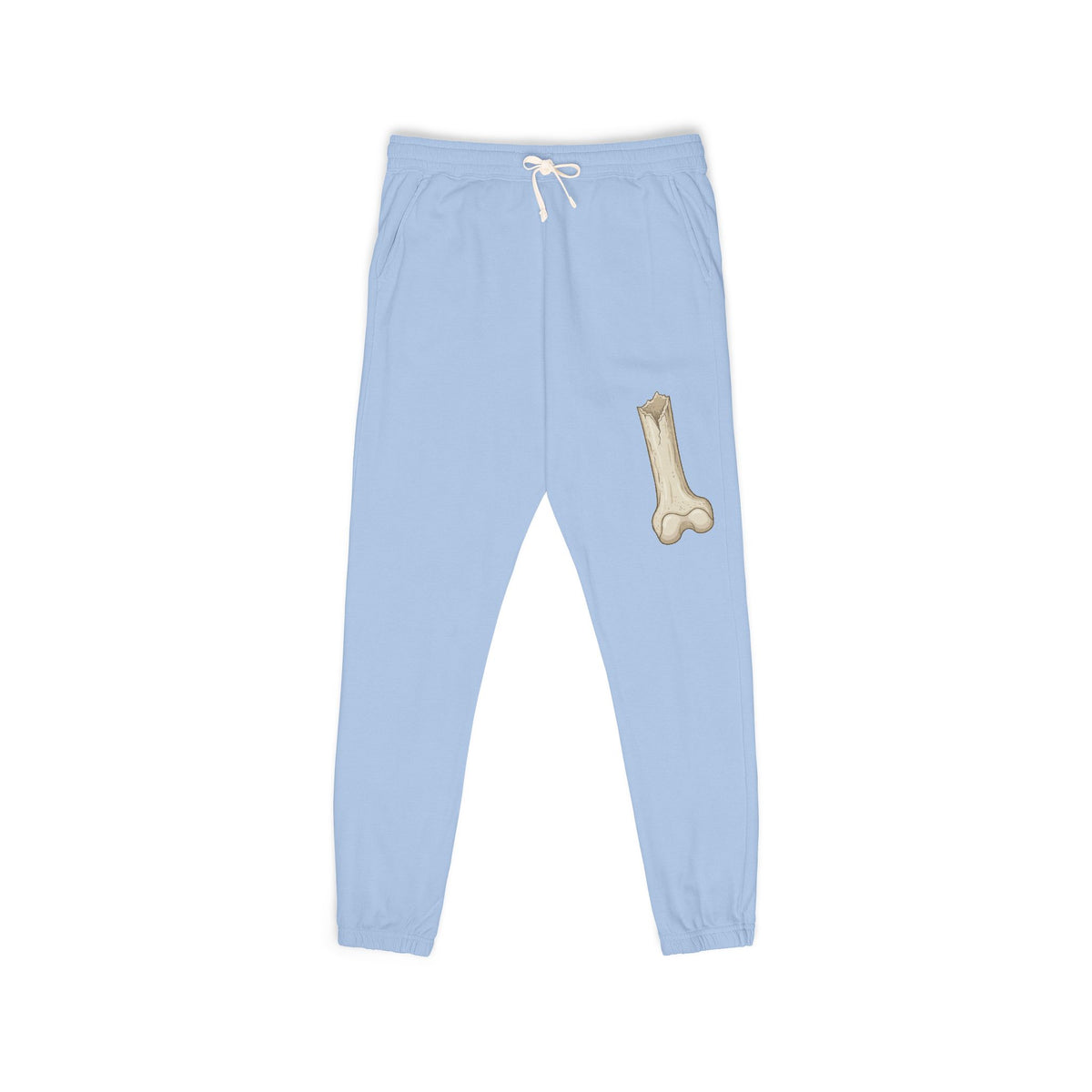 Fleece Sweatpants with Bone Patch — Casual Lounge Joggers