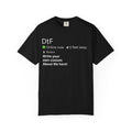 DtF Bottom Graphic T-Shirt — Funny Dating App Online Now Tee