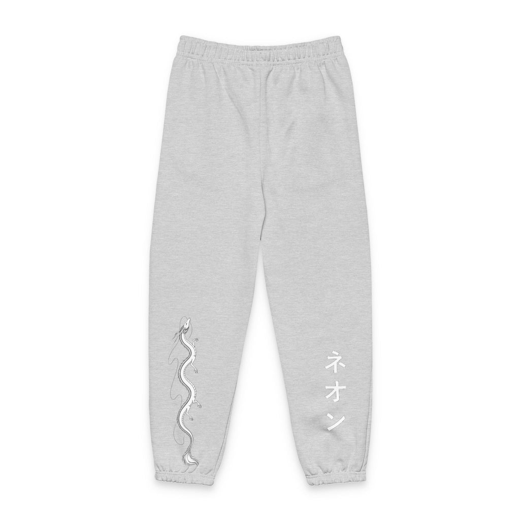 River spirit Graphic Sweatpants with Japanese 'ネオン' Text — Streetwear Joggers