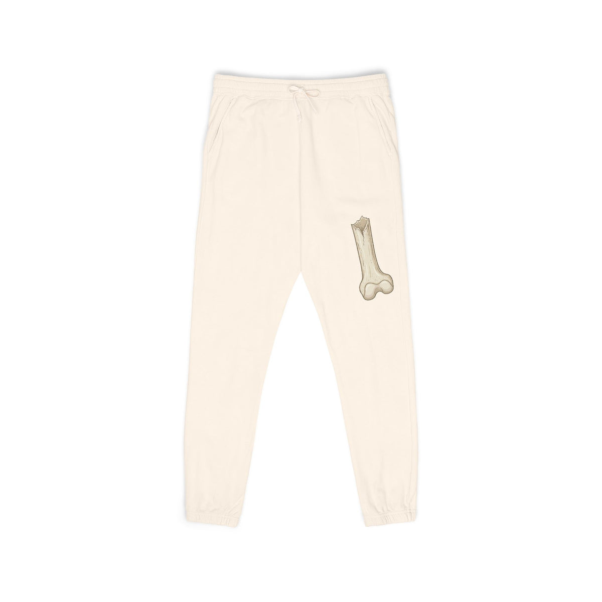 Fleece Sweatpants with Bone Patch — Casual Lounge Joggers