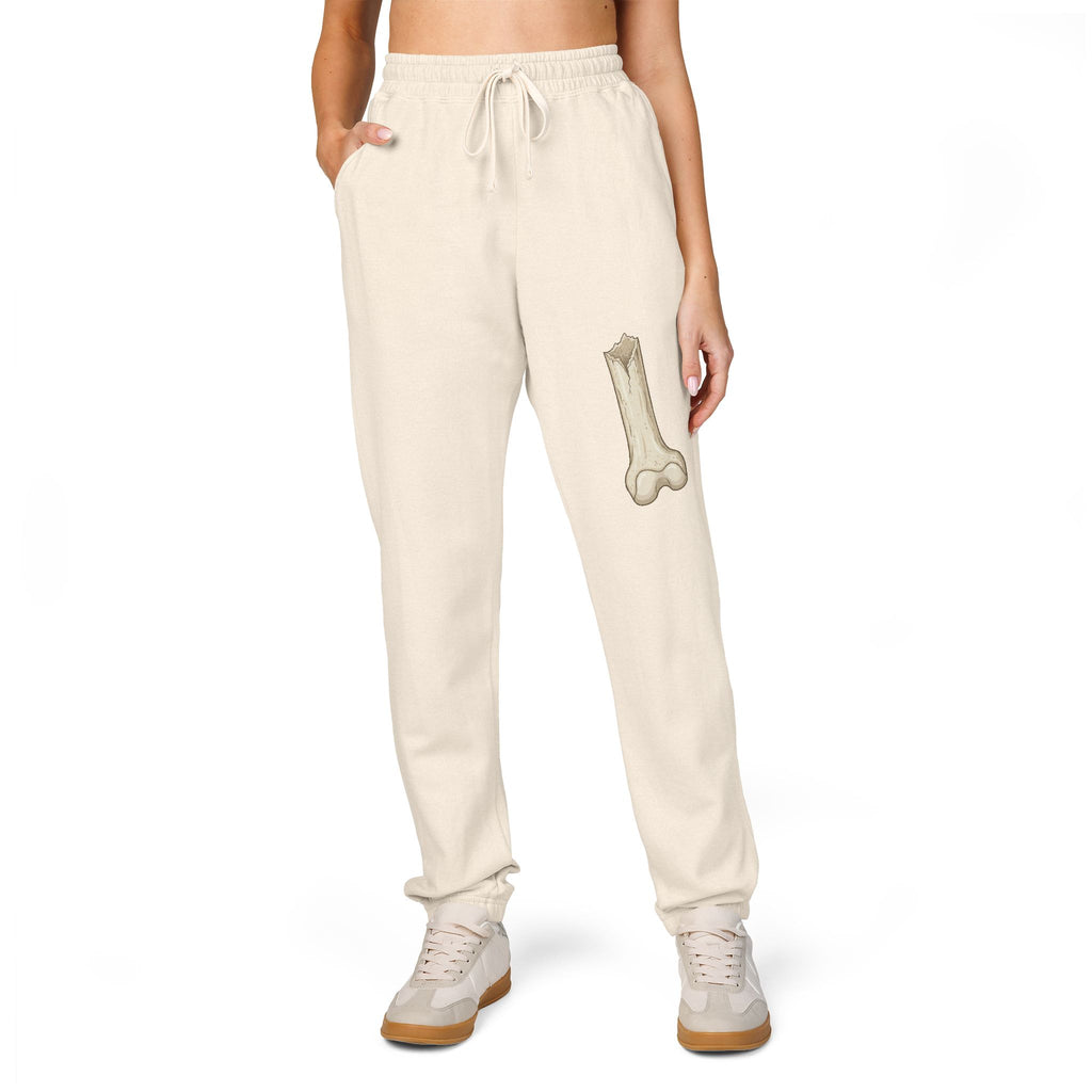 Fleece Sweatpants with Bone Patch — Casual Lounge Joggers