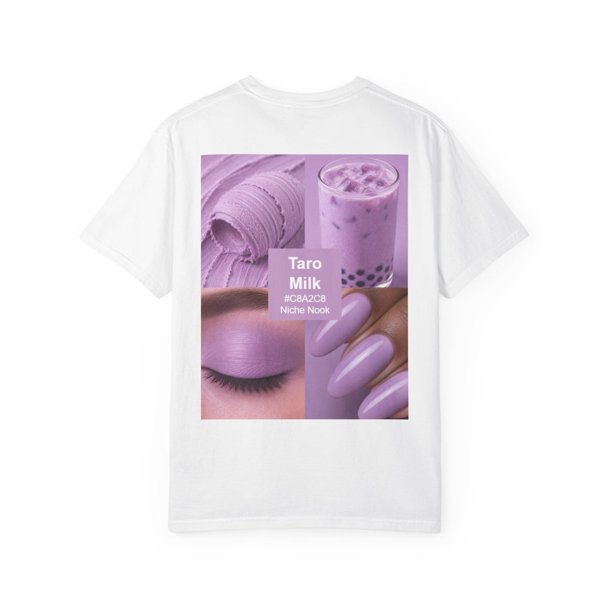 Taro Milk Graphic T-Shirt — Purple Aesthetic Boba Tee