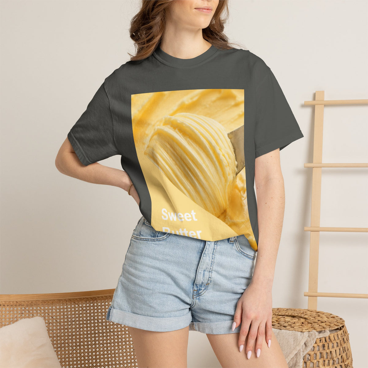 Sweet Butter Photo Tee — Retro Food Graphic T-Shirt