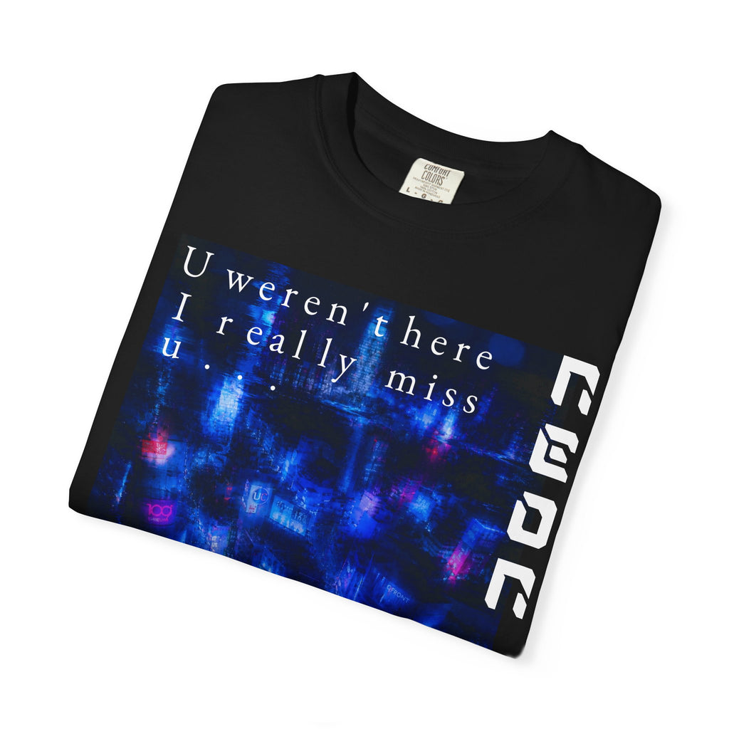 NEON Shibuya T-Shirt — "U weren't here I rlly miss u..." Vaporwave Tee