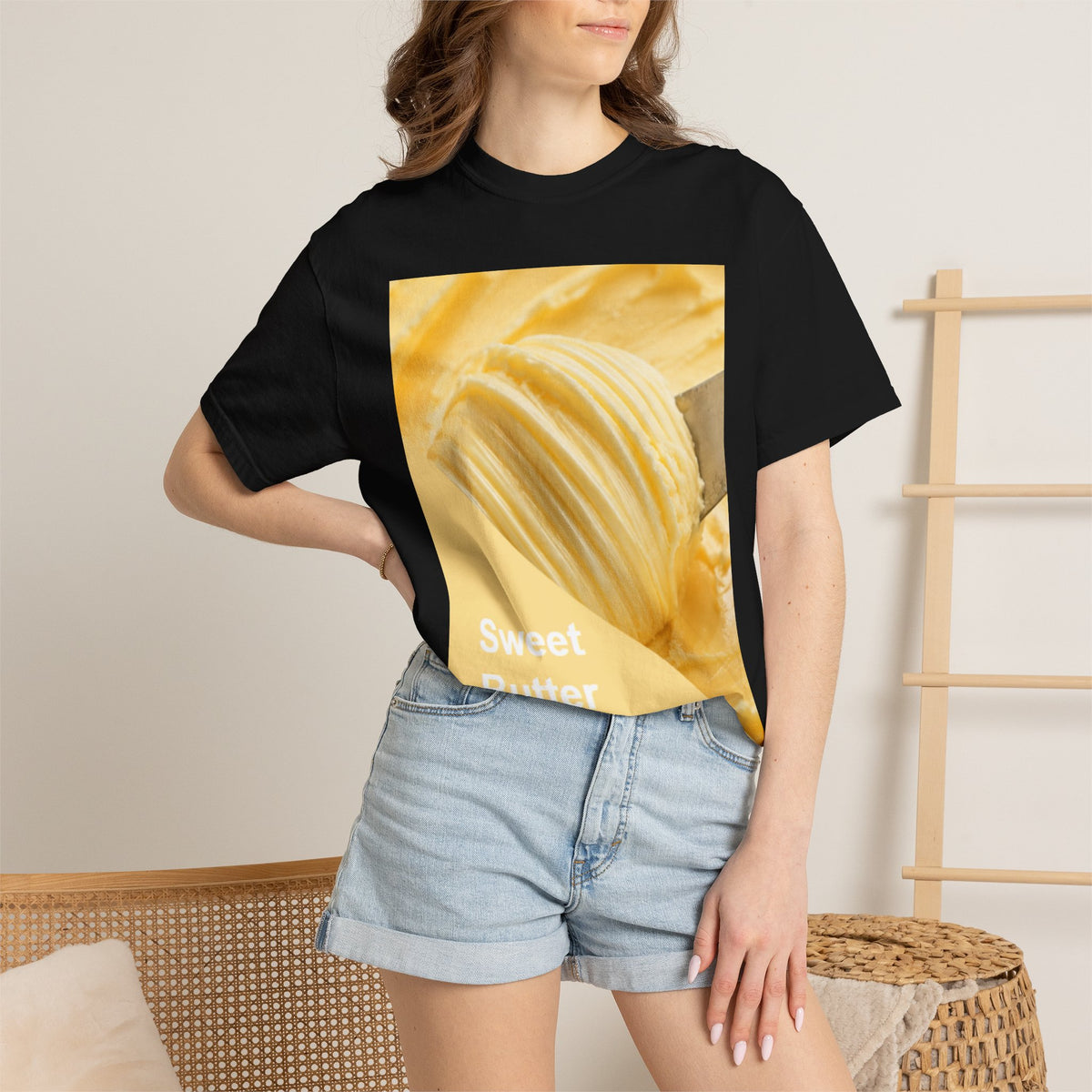 Sweet Butter Photo Tee — Retro Food Graphic T-Shirt