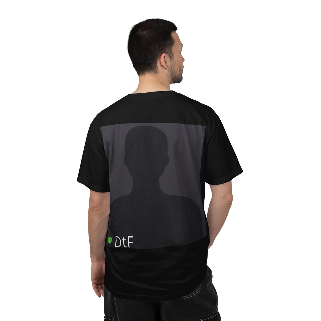 DtF Top Graphic T-Shirt — Funny Dating App Online Now Tee