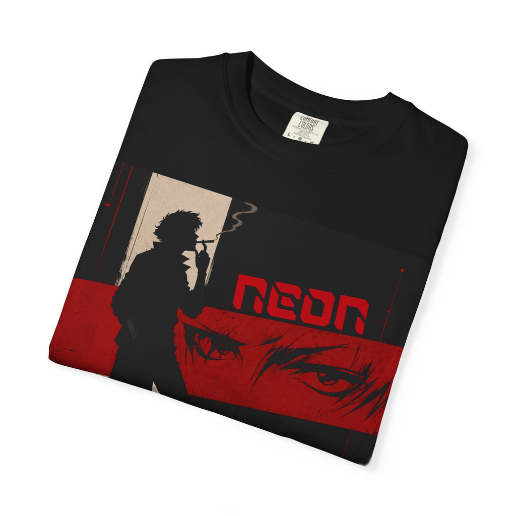 Neon T-Shirt — Retro Cyberpunk Graphic Tee with Japanese 'ネオン' Text