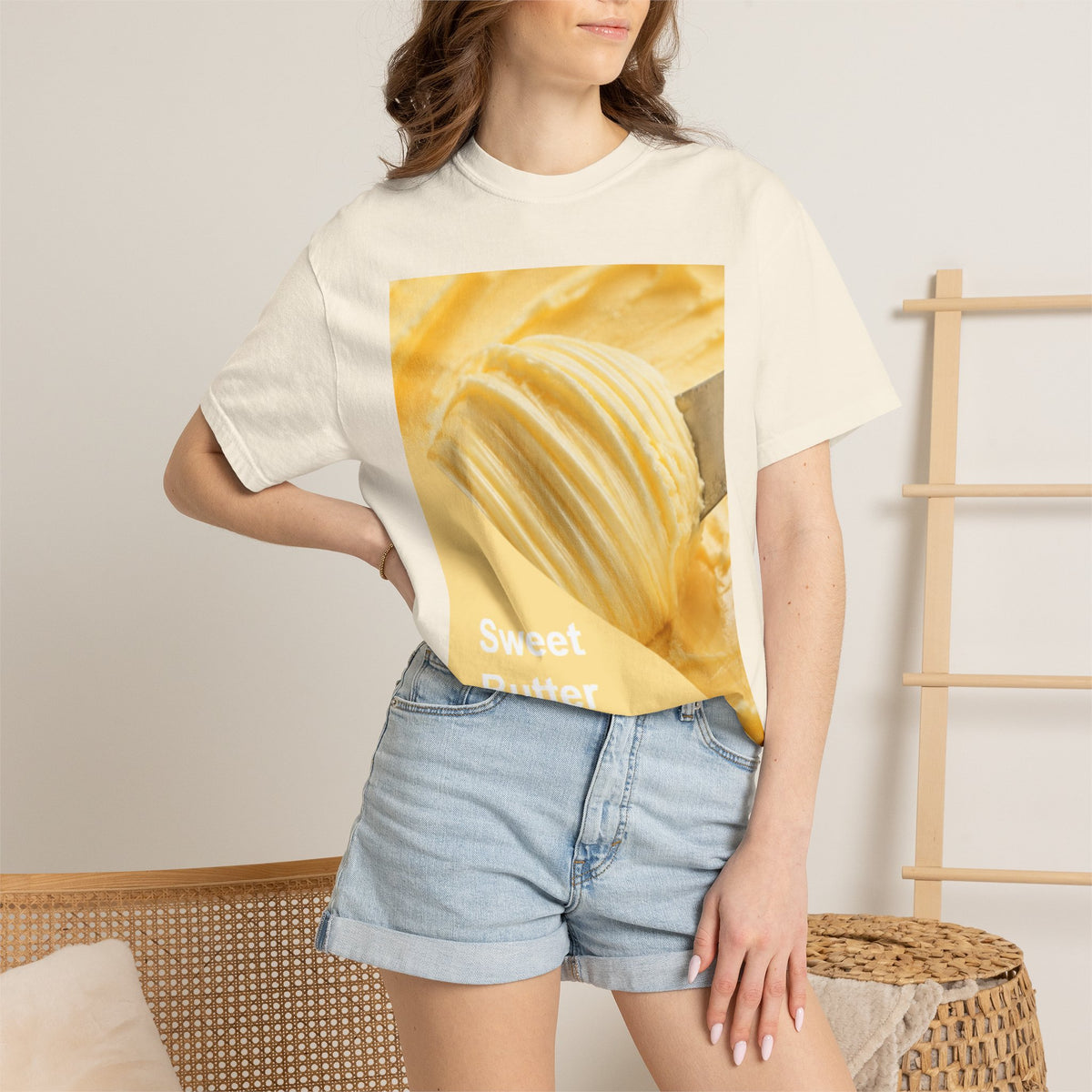 Sweet Butter Photo Tee — Retro Food Graphic T-Shirt