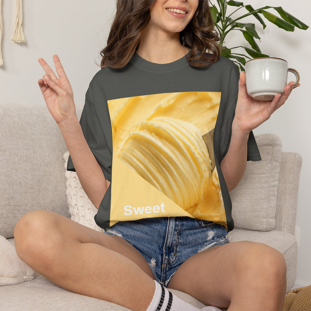 Sweet Butter Photo Tee — Retro Food Graphic T-Shirt