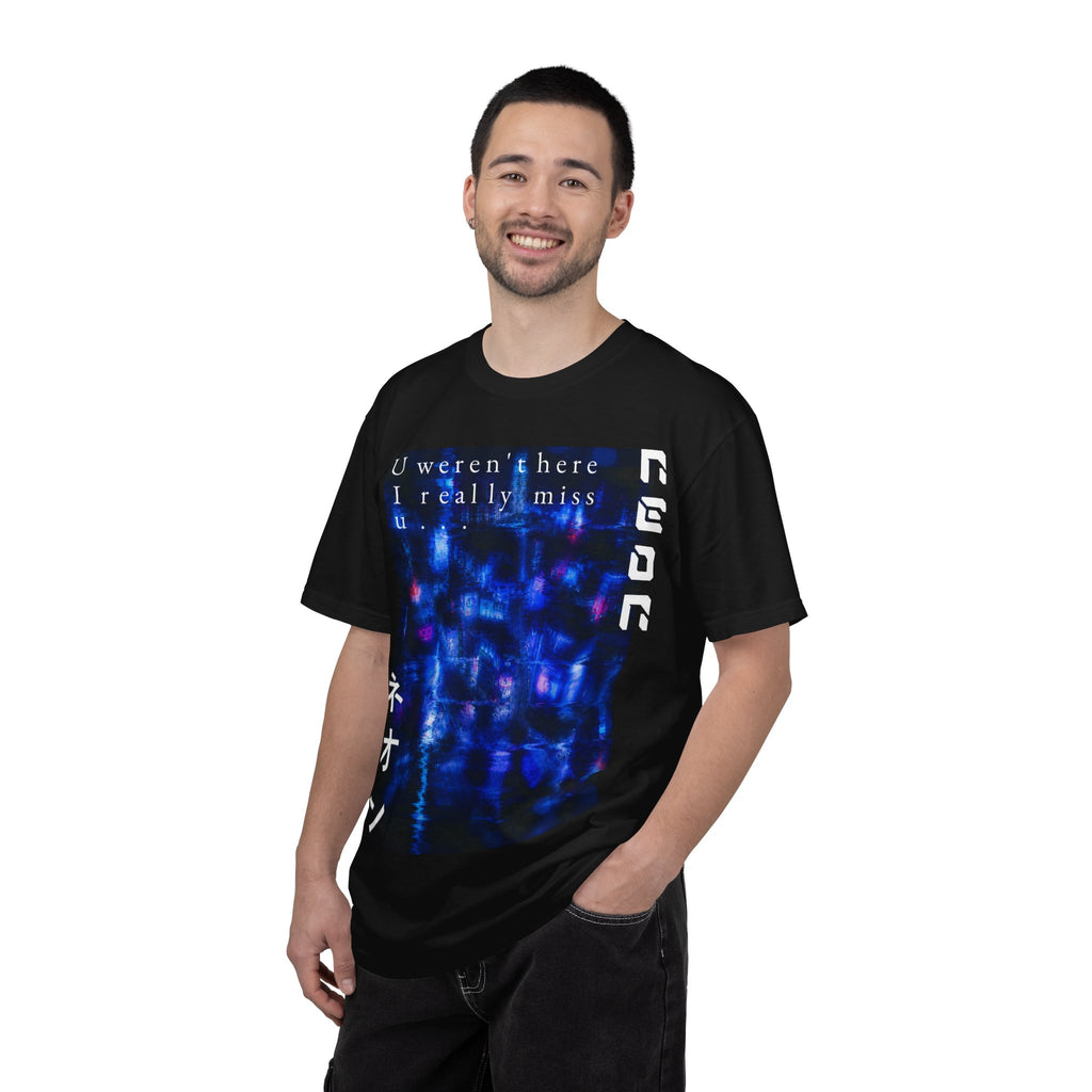 NEON Shibuya T-Shirt — "U weren't here I rlly miss u..." Vaporwave Tee