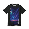 Neon Night Sky Meteor Shower Tee