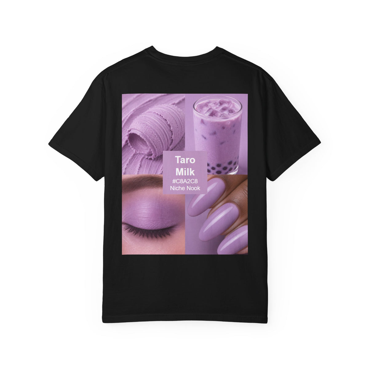 Taro Milk Graphic T-Shirt — Purple Aesthetic Boba Tee