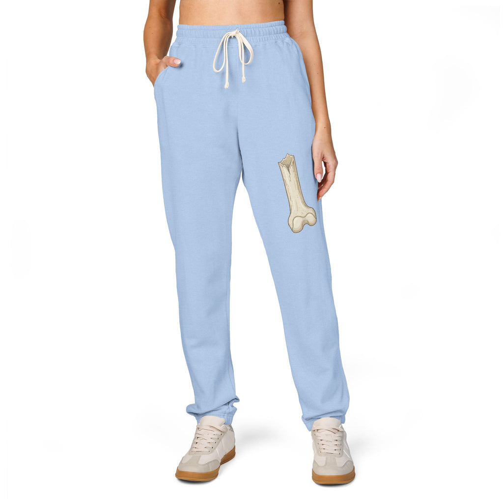Fleece Sweatpants with Bone Patch — Casual Lounge Joggers