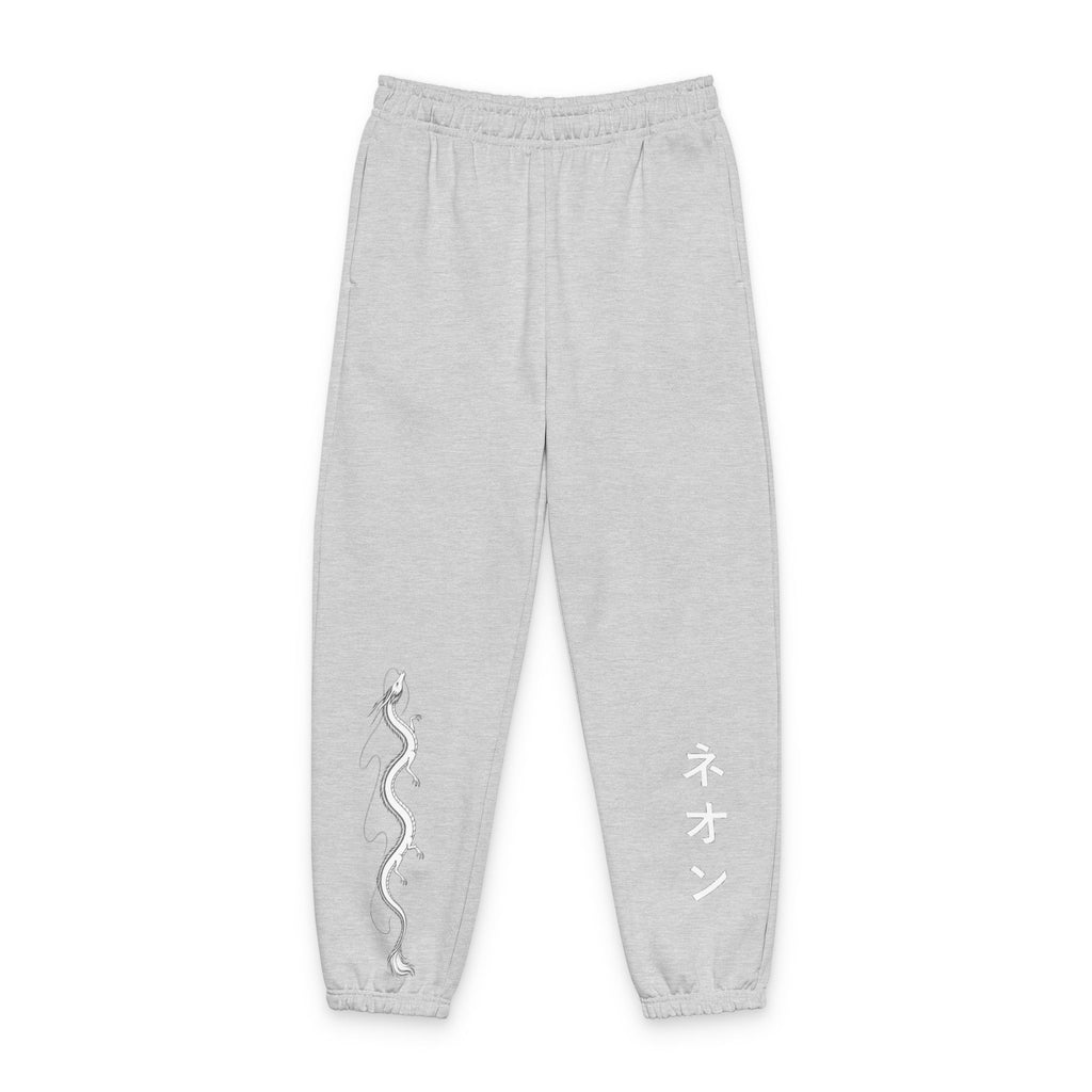 River spirit Graphic Sweatpants with Japanese 'ネオン' Text — Streetwear Joggers