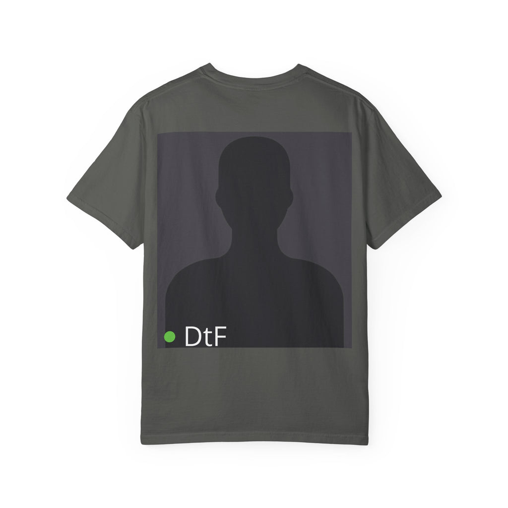 DtF Top Graphic T-Shirt — Funny Dating App Online Now Tee