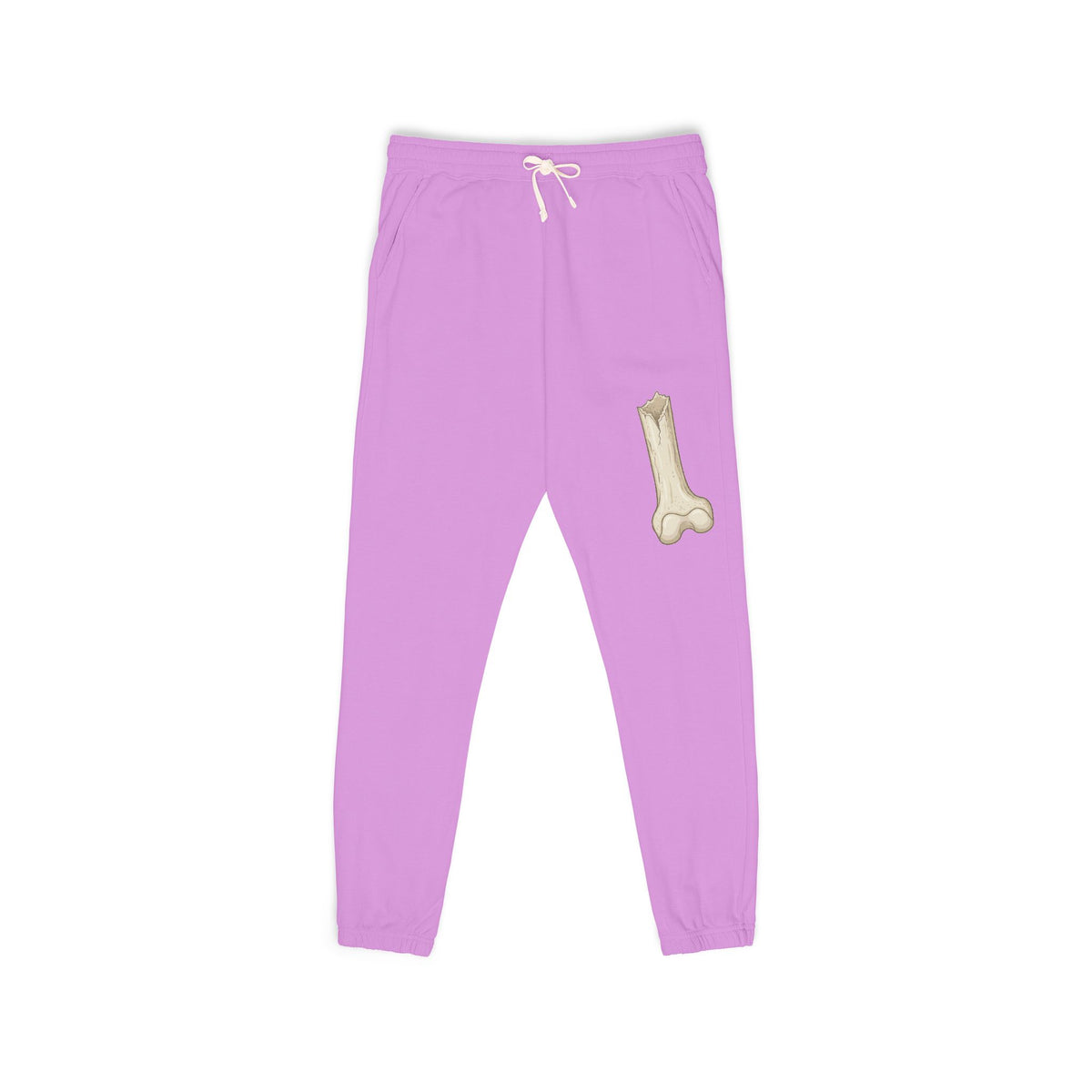 Fleece Sweatpants with Bone Patch — Casual Lounge Joggers